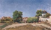Camille Pissaro The Crossroads,pontoise Spain oil painting artist